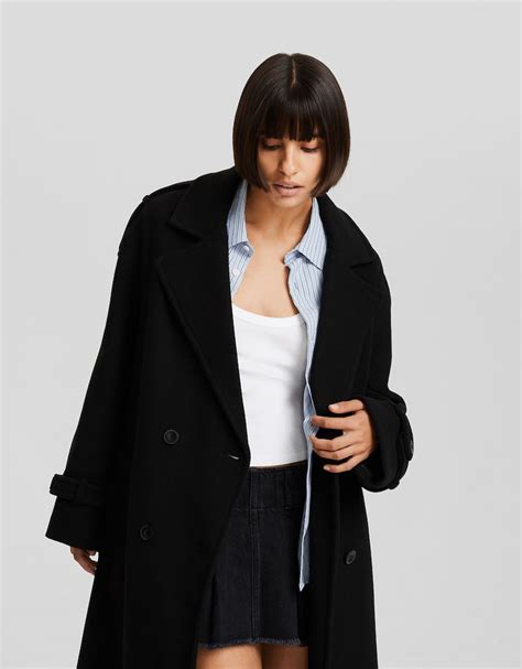 bershka παλτο trench.